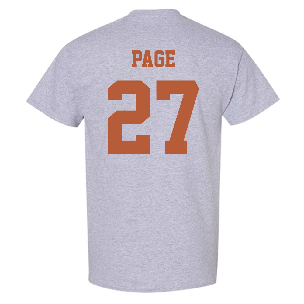 Texas - NCAA Football : Colin Page - Classic Shersey T-Shirt