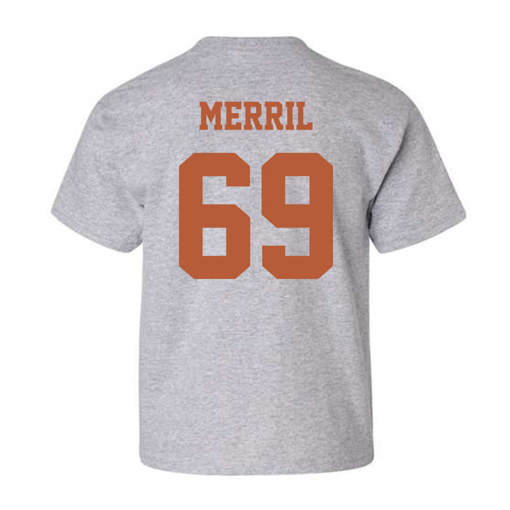 Texas - NCAA Football : Max Merril - Classic Shersey Youth T-Shirt