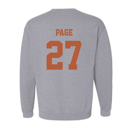 Texas - NCAA Football : Colin Page - Classic Shersey Crewneck Sweatshirt