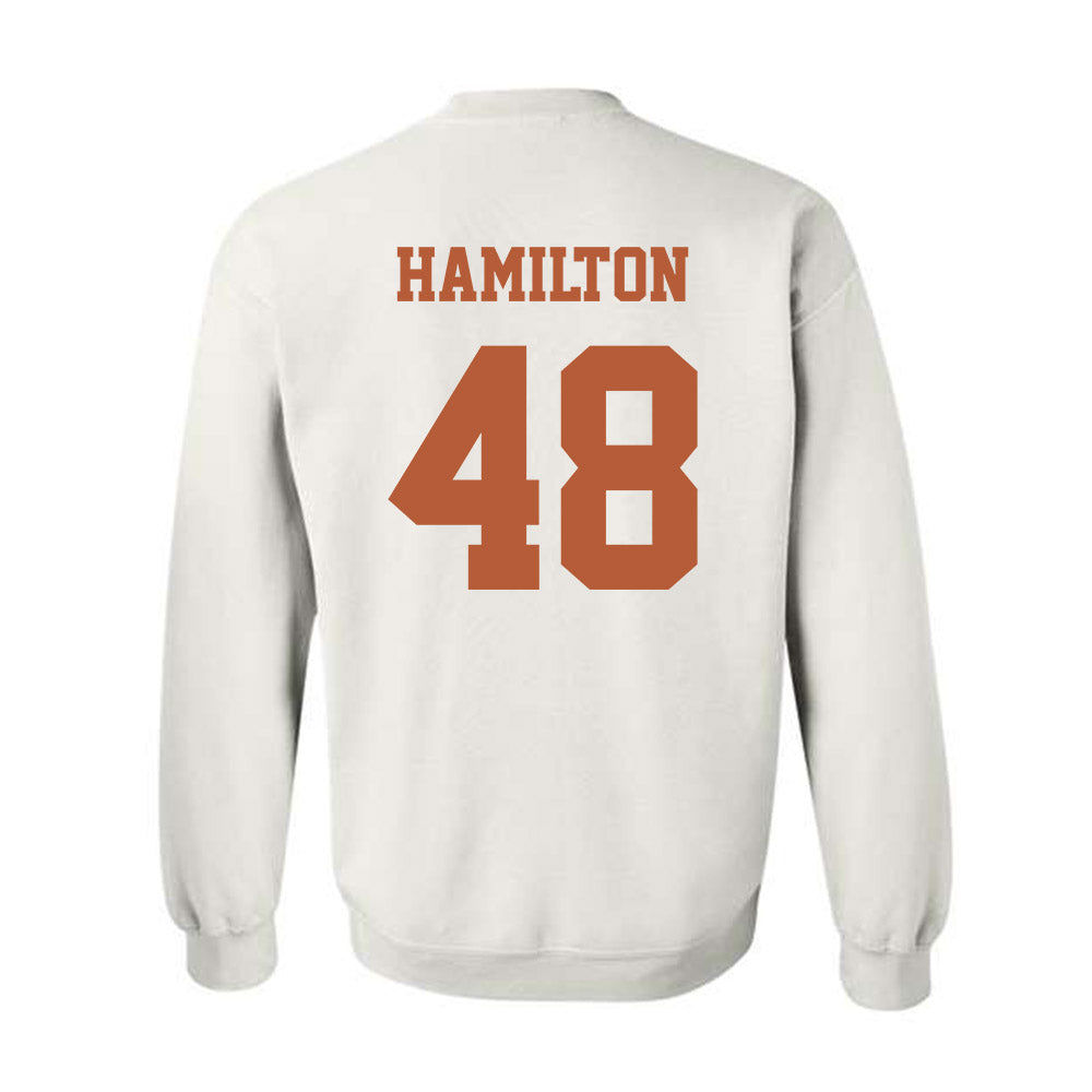 Texas - NCAA Baseball : Hudson Hamilton - Classic Shersey Crewneck Sweatshirt