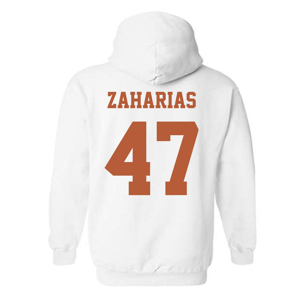 Texas - NCAA Baseball : George Zaharias - Classic Shersey Hooded Sweatshirt