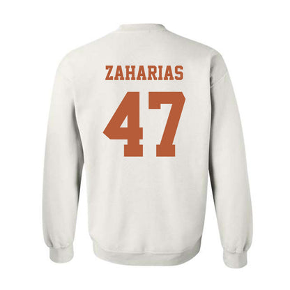 Texas - NCAA Baseball : George Zaharias - Classic Shersey Crewneck Sweatshirt