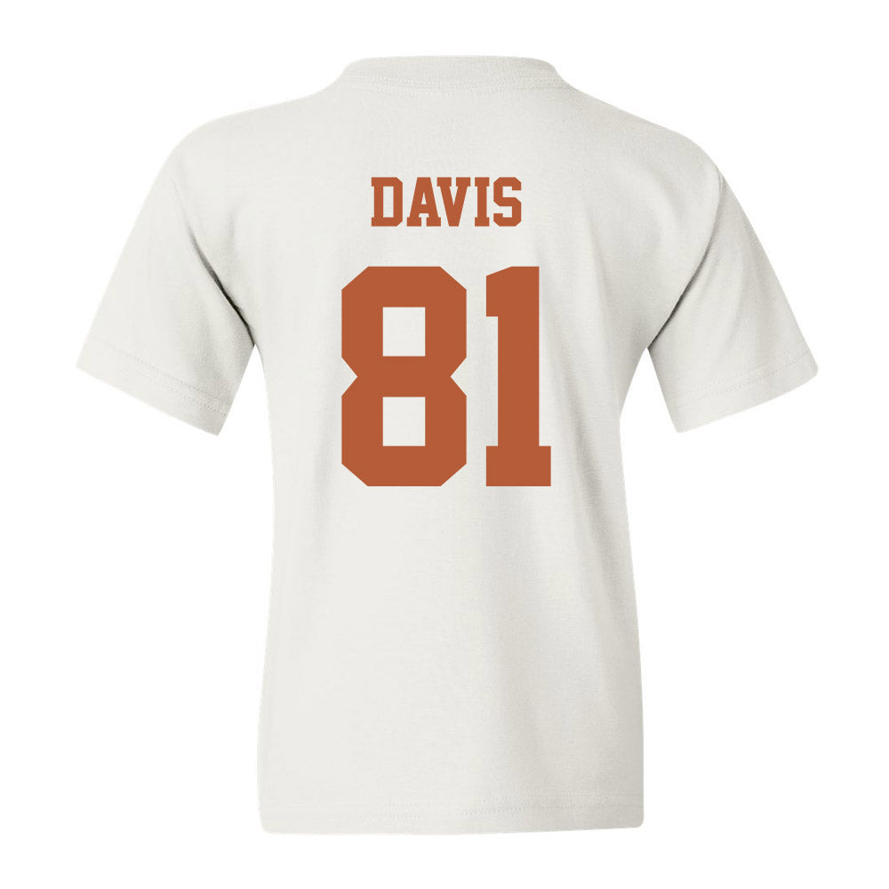 Texas - NCAA Football : Juan Davis - Classic Shersey Youth T-Shirt