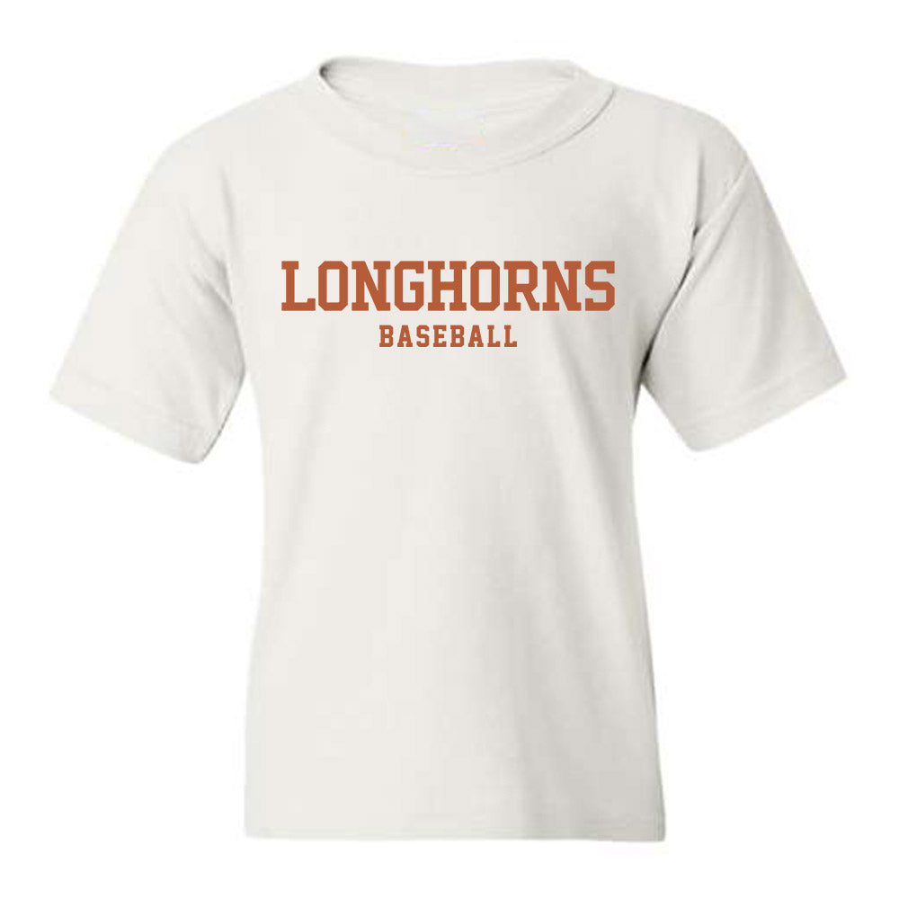 Texas - NCAA Baseball : Will Gasparino - Classic Shersey Youth T-Shirt