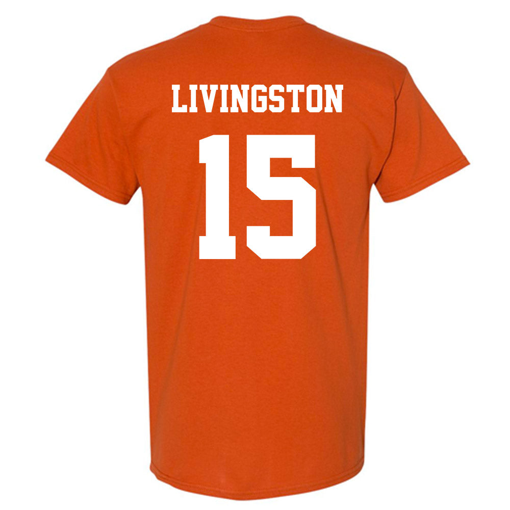 Texas - NCAA Baseball : Josh Livingston - Classic Shersey T-Shirt-0