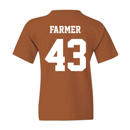 Texas - NCAA Baseball : Tommy Farmer - Classic Shersey Youth T-Shirt