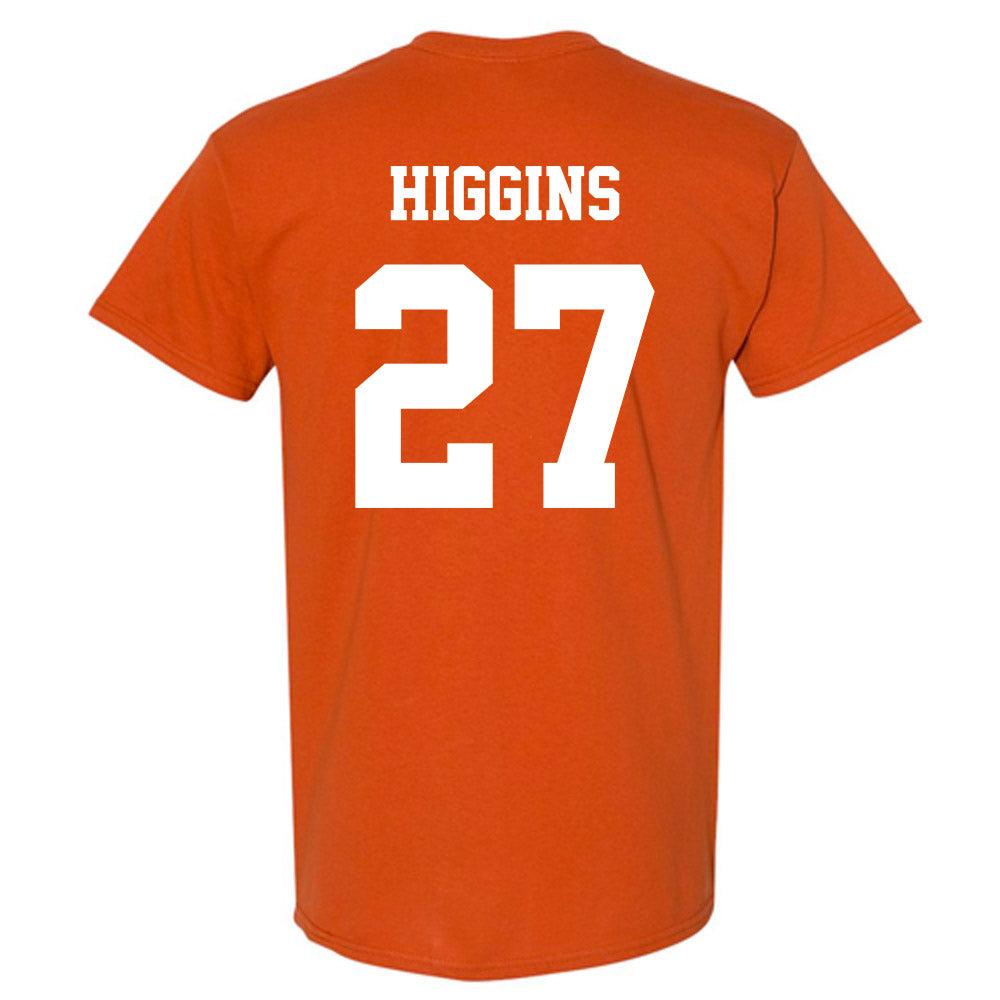 Texas - NCAA Baseball : Cal Higgins - Classic Shersey T-Shirt-1