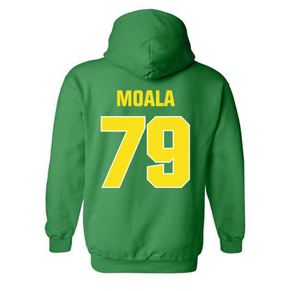 Oregon - NCAA Football : Lipe Moala - Sports Shersey Hooded Sweatshirt-1