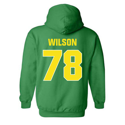Oregon - NCAA Football : Gernorris Wilson - Sports Shersey Hooded Sweatshirt-1