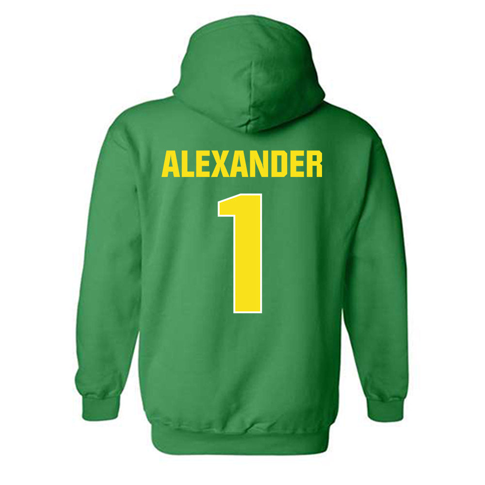 Oregon - NCAA Football : Bear Alexander - Sports Shersey Hooded Sweatshirt-1