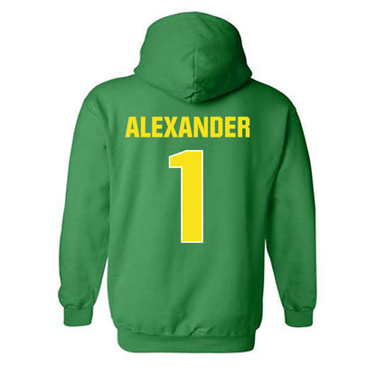 Oregon - NCAA Football : Bear Alexander - Sports Shersey Hooded Sweatshirt-1
