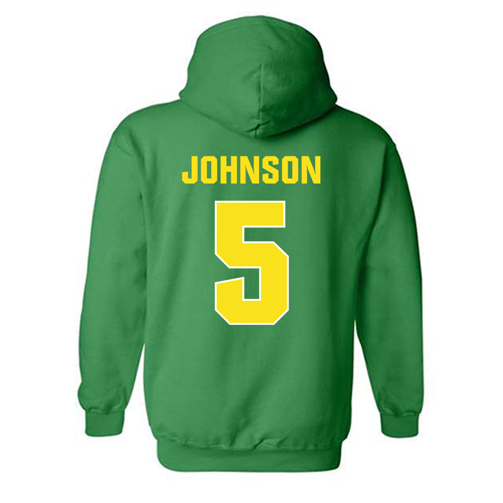 Oregon - NCAA Football : Theran Johnson - Sports Shersey Hooded Sweatshirt-1