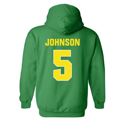 Oregon - NCAA Football : Theran Johnson - Sports Shersey Hooded Sweatshirt-1