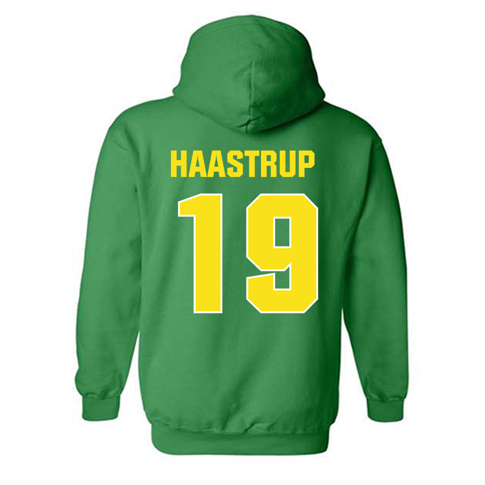Oregon - NCAA Football : Tobi Haastrup - Sports Shersey Hooded Sweatshirt-1