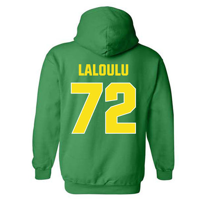 Oregon - NCAA Football : Iapani Laloulu - Sports Shersey Hooded Sweatshirt-1