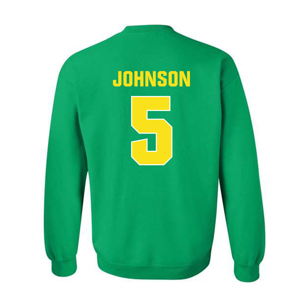 Oregon - NCAA Football : Theran Johnson - Sports Shersey Crewneck Sweatshirt-1