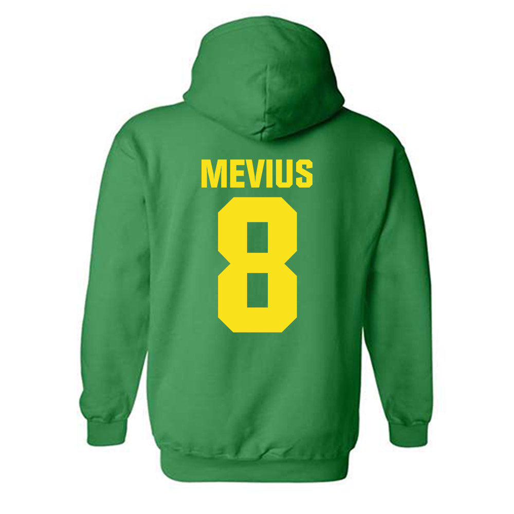 Oregon - NCAA Women's Basketball : Elisa Mevius - Sports Shersey Hooded Sweatshirt-1