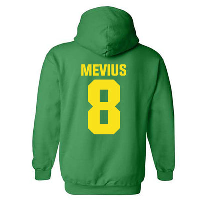Oregon - NCAA Women's Basketball : Elisa Mevius - Sports Shersey Hooded Sweatshirt-1