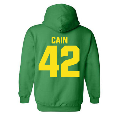 Oregon - NCAA Women's Basketball : Avary Cain - Sports Shersey Hooded Sweatshirt-1