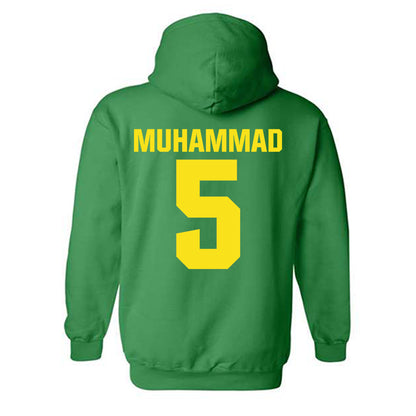 Oregon - NCAA Women's Basketball : Amina Muhammad - Sports Shersey Hooded Sweatshirt-1