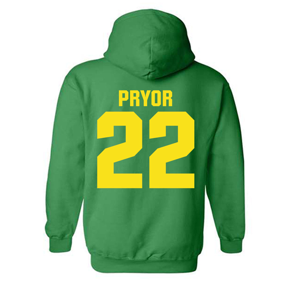 Oregon - NCAA Men's Basketball : Devon Pryor - Sports Shersey Hooded Sweatshirt-1