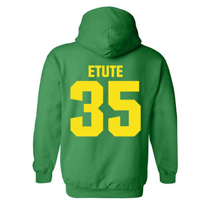 Oregon - NCAA Women's Basketball : Ehis Etute - Sports Shersey Hooded Sweatshirt-1