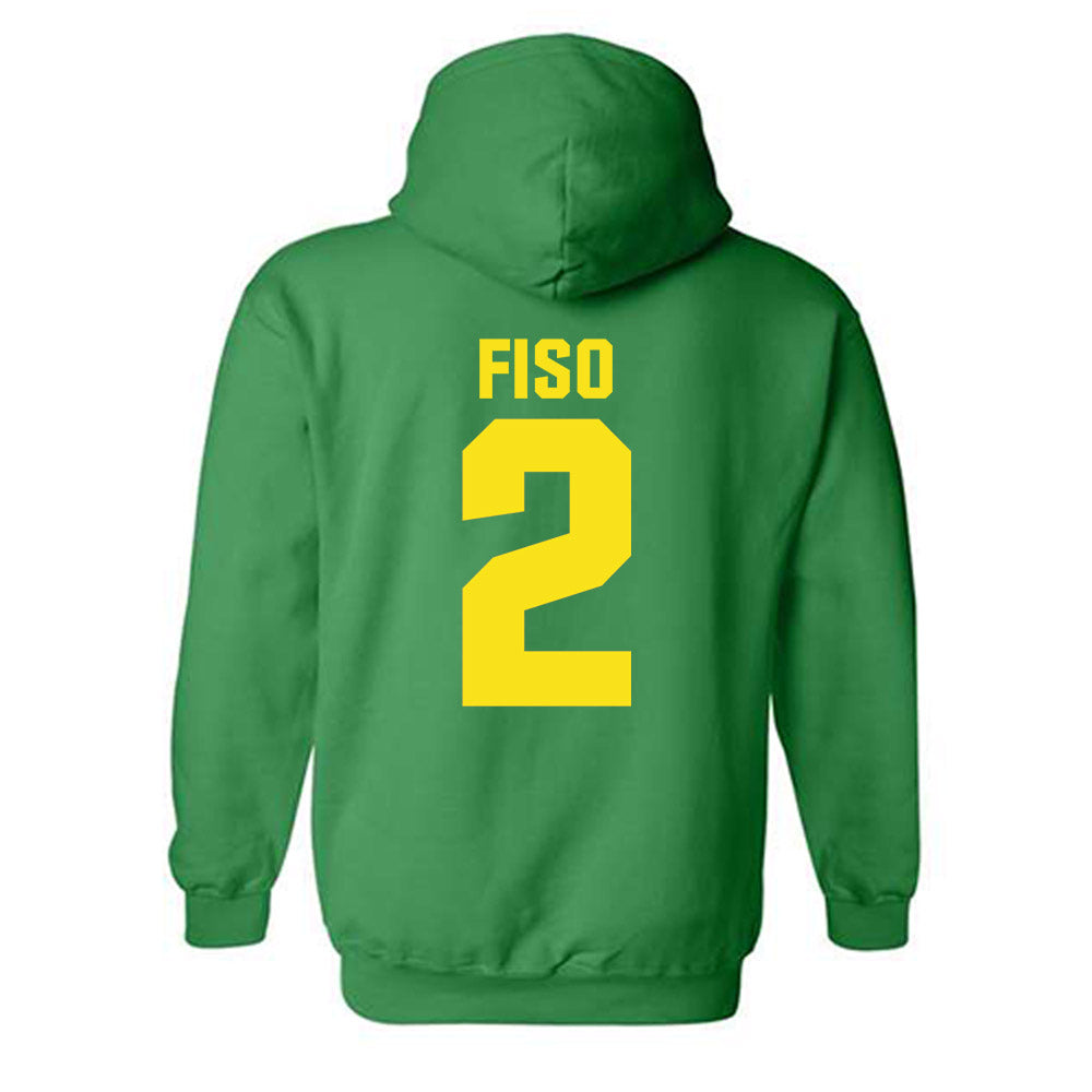 Oregon - NCAA Women's Basketball : Katie Fiso - Sports Shersey Hooded Sweatshirt-1