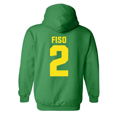 Oregon - NCAA Women's Basketball : Katie Fiso - Sports Shersey Hooded Sweatshirt-1
