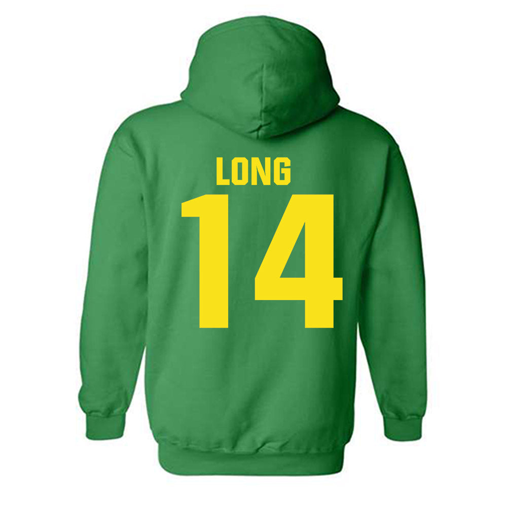 Oregon - NCAA Women's Basketball : Ari Long - Sports Shersey Hooded Sweatshirt-1