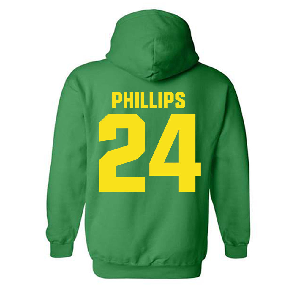 Oregon - NCAA Men's Basketball : Jamari Phillips - Sports Shersey Hooded Sweatshirt-1