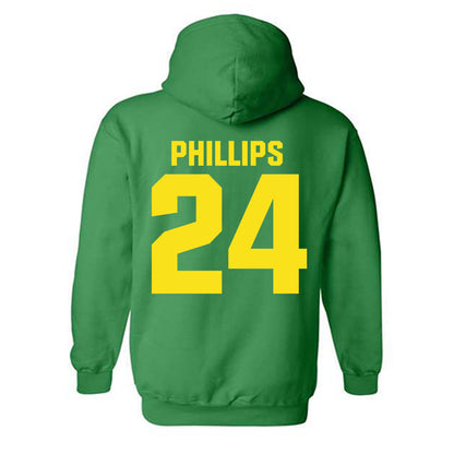 Oregon - NCAA Men's Basketball : Jamari Phillips - Sports Shersey Hooded Sweatshirt-1