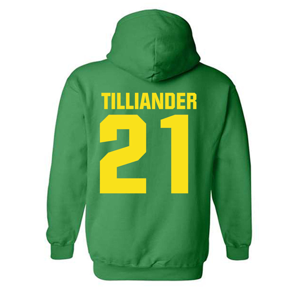 Oregon - NCAA Women's Basketball : Filippa Tilliander - Sports Shersey Hooded Sweatshirt-1
