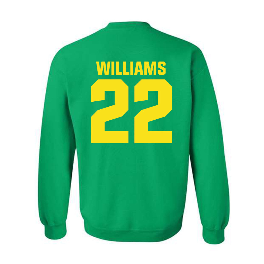 Oregon - NCAA Women's Basketball : Janiyah Williams - Sports Shersey Crewneck Sweatshirt-1
