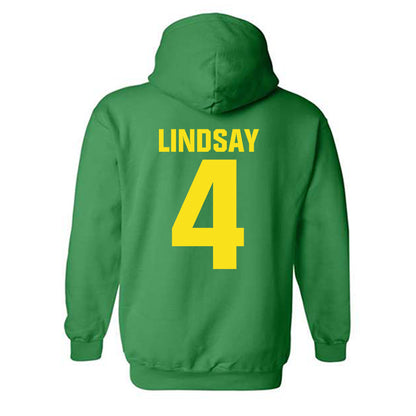 Oregon - NCAA Men's Basketball : Dezdrick Lindsay - Sports Shersey Hooded Sweatshirt-1