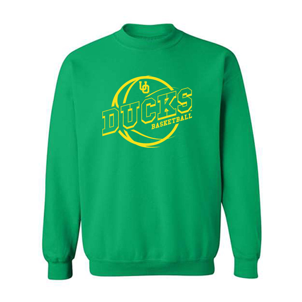 Oregon - NCAA Men's Basketball : Jackson Shelstad - Sports Shersey Crewneck Sweatshirt-0