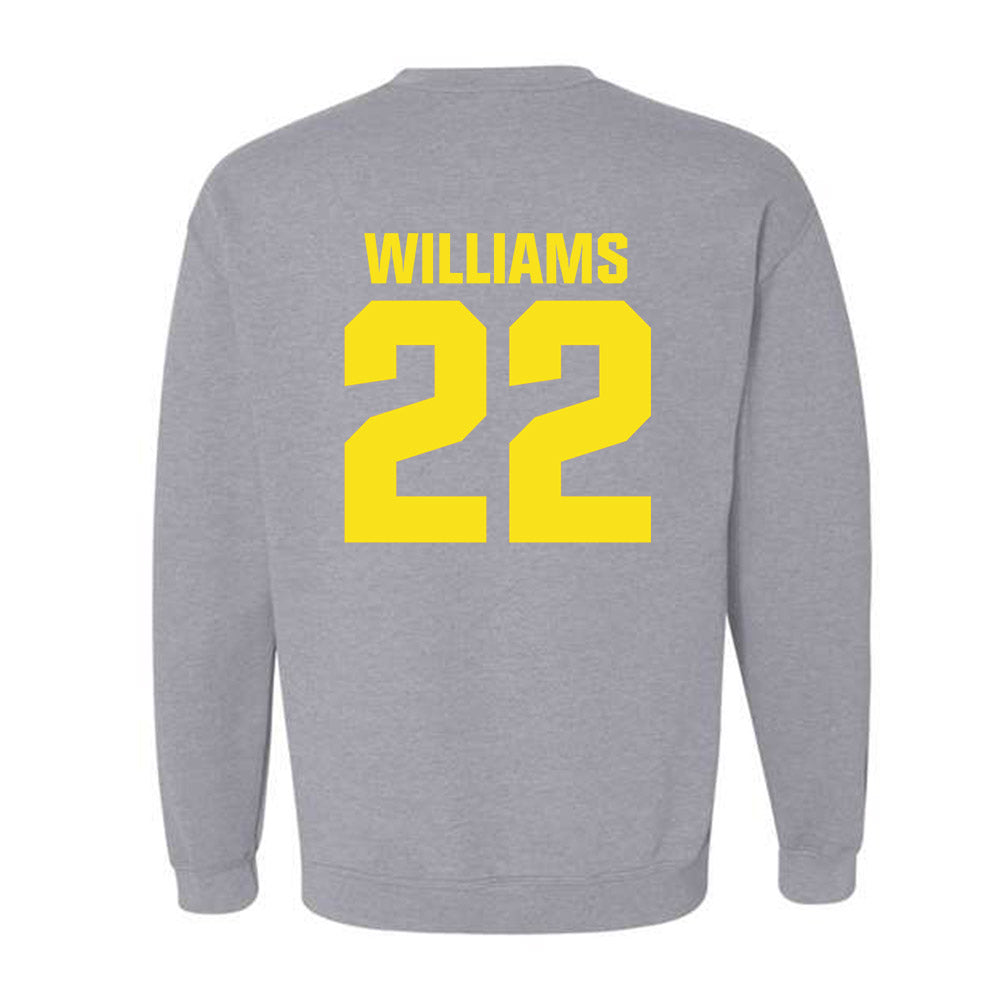Oregon - NCAA Women's Basketball : Janiyah Williams - Sports Shersey Crewneck Sweatshirt-1