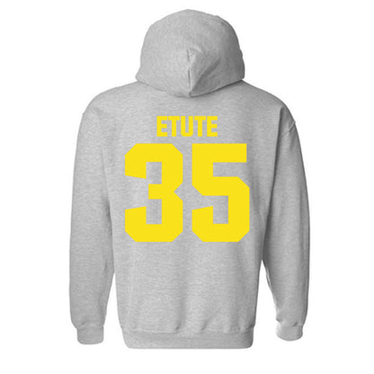 Oregon - NCAA Women's Basketball : Ehis Etute - Sports Shersey Hooded Sweatshirt-1