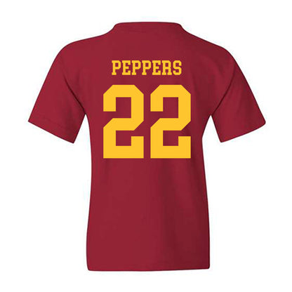 Iowa State - NCAA Football : Ryver Peppers - Sports Shersey Youth T-Shirt-1