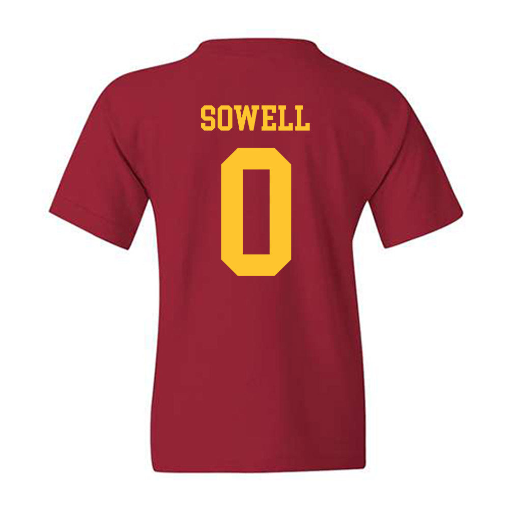 Iowa State - NCAA Football : Chase Sowell - Sports Shersey Youth T-Shirt-1