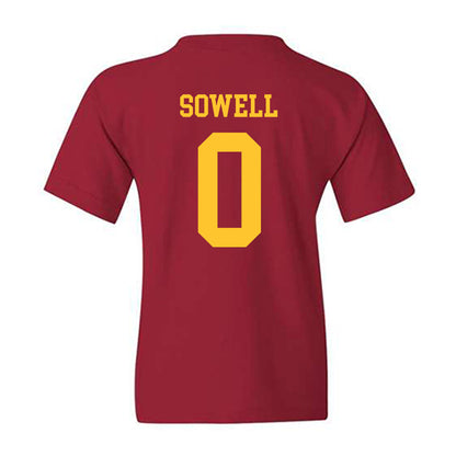Iowa State - NCAA Football : Chase Sowell - Sports Shersey Youth T-Shirt-1