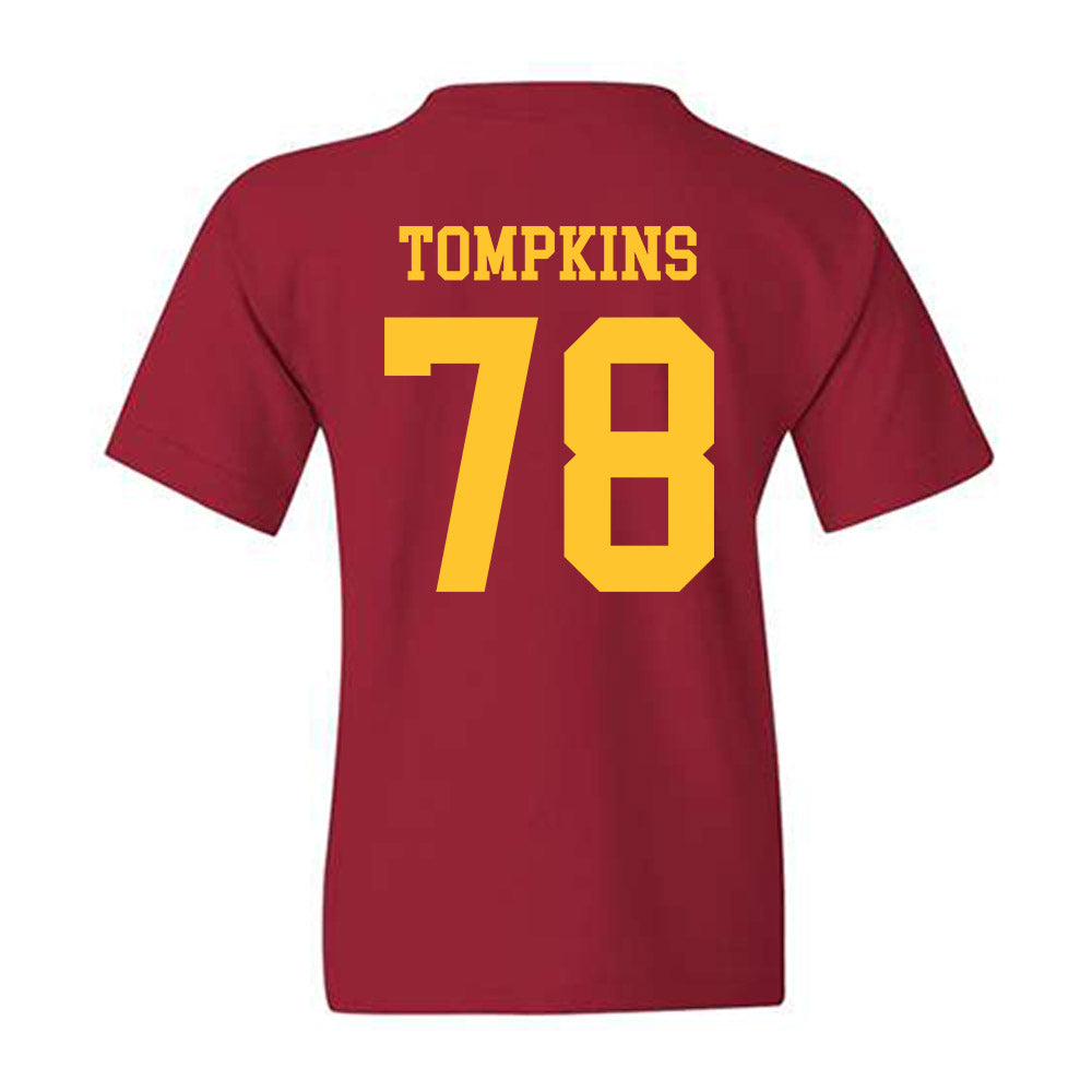 Iowa State - NCAA Football : Will Tompkins - Sports Shersey Youth T-Shirt-1