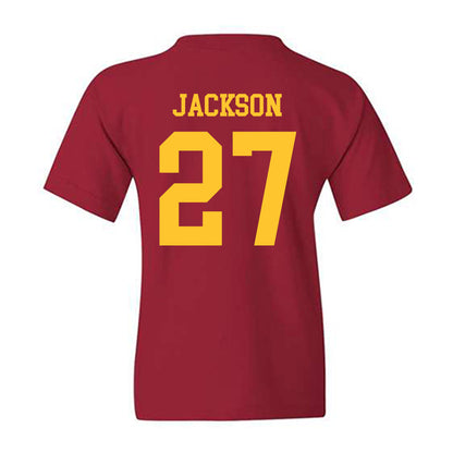 Iowa State - NCAA Football : Jayden Jackson - Sports Shersey Youth T-Shirt-1