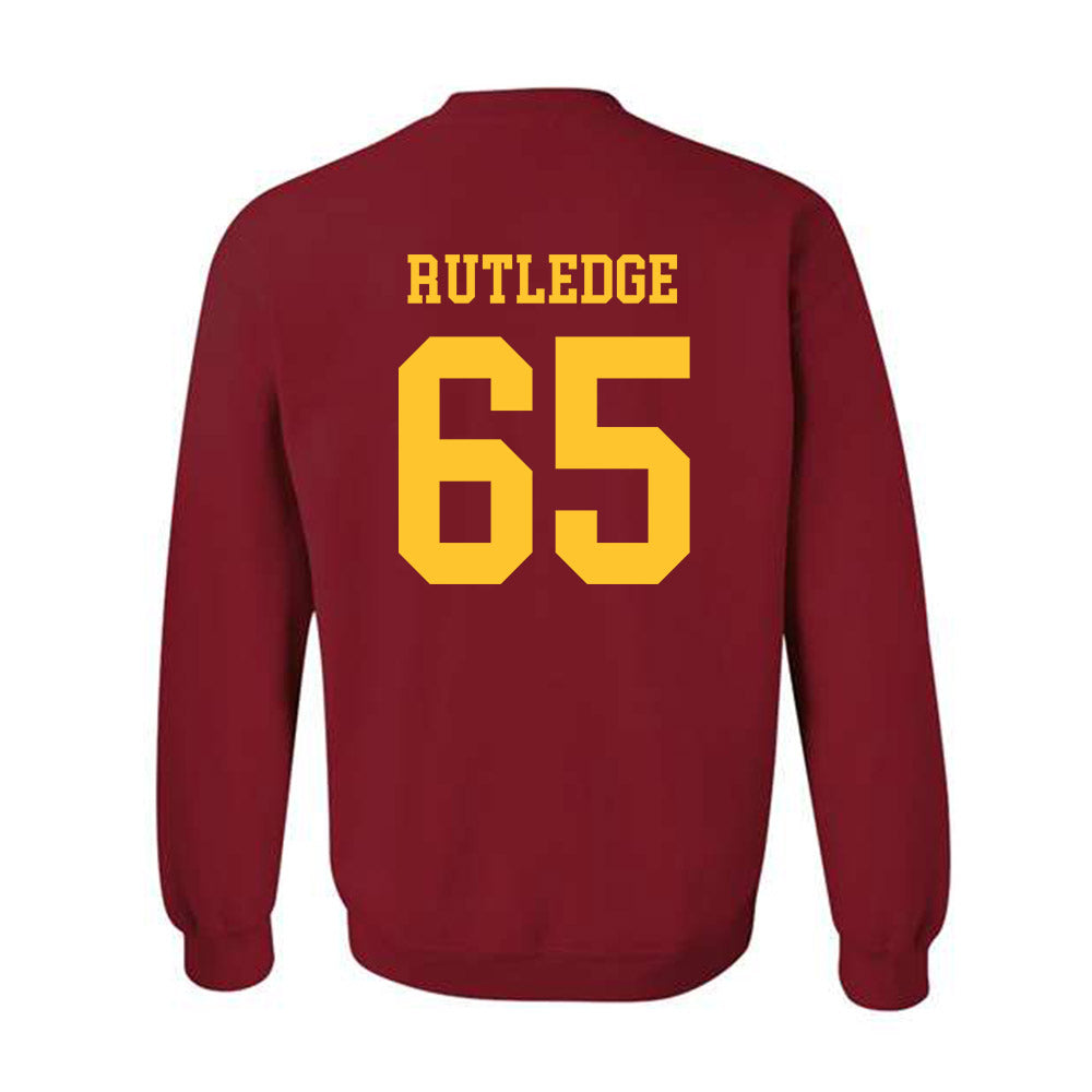 Iowa State - NCAA Football : Garret Rutledge - Sports Shersey Crewneck Sweatshirt-1