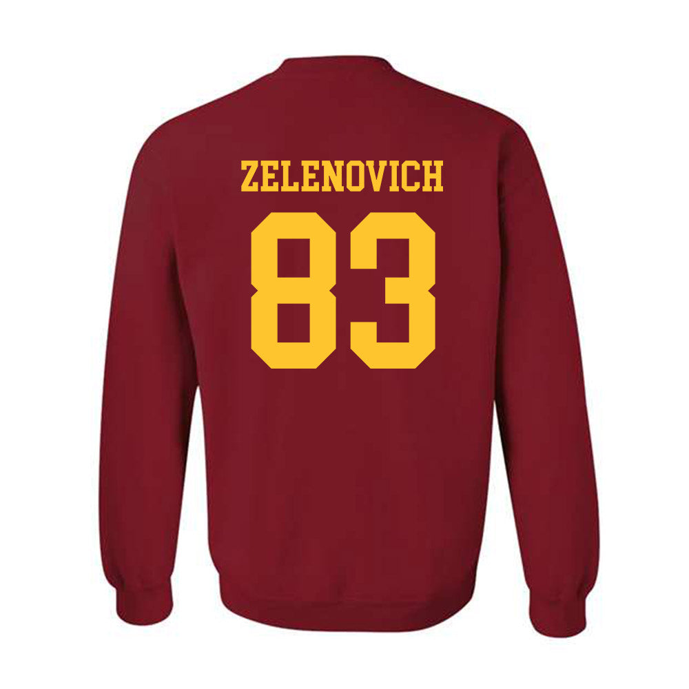 Iowa State - NCAA Football : Sam Zelenovich - Sports Shersey Crewneck Sweatshirt-1