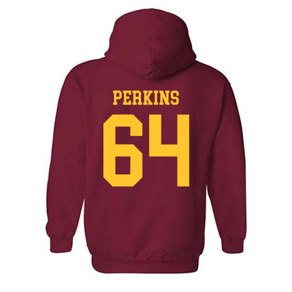 Iowa State - NCAA Football : Sione Perkins - Sports Shersey Hooded Sweatshirt-1