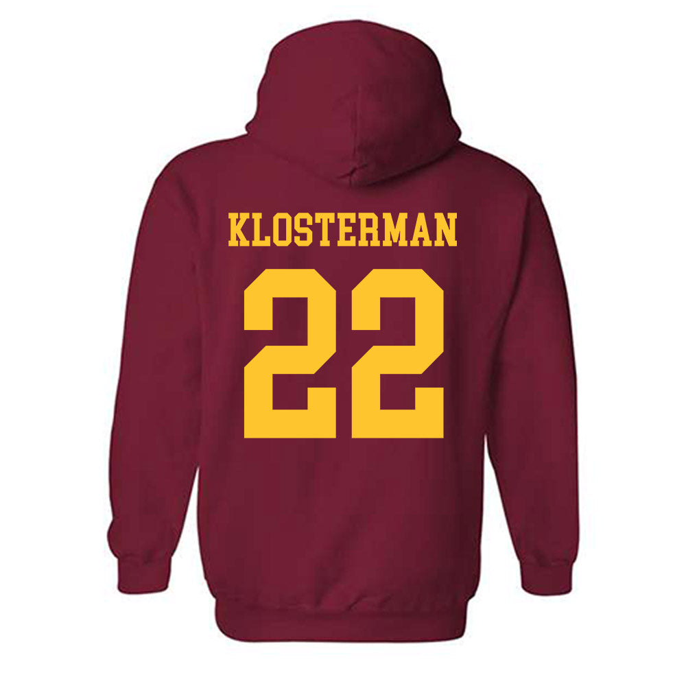 Iowa State - NCAA Football : John Klosterman - Sports Shersey Hooded Sweatshirt