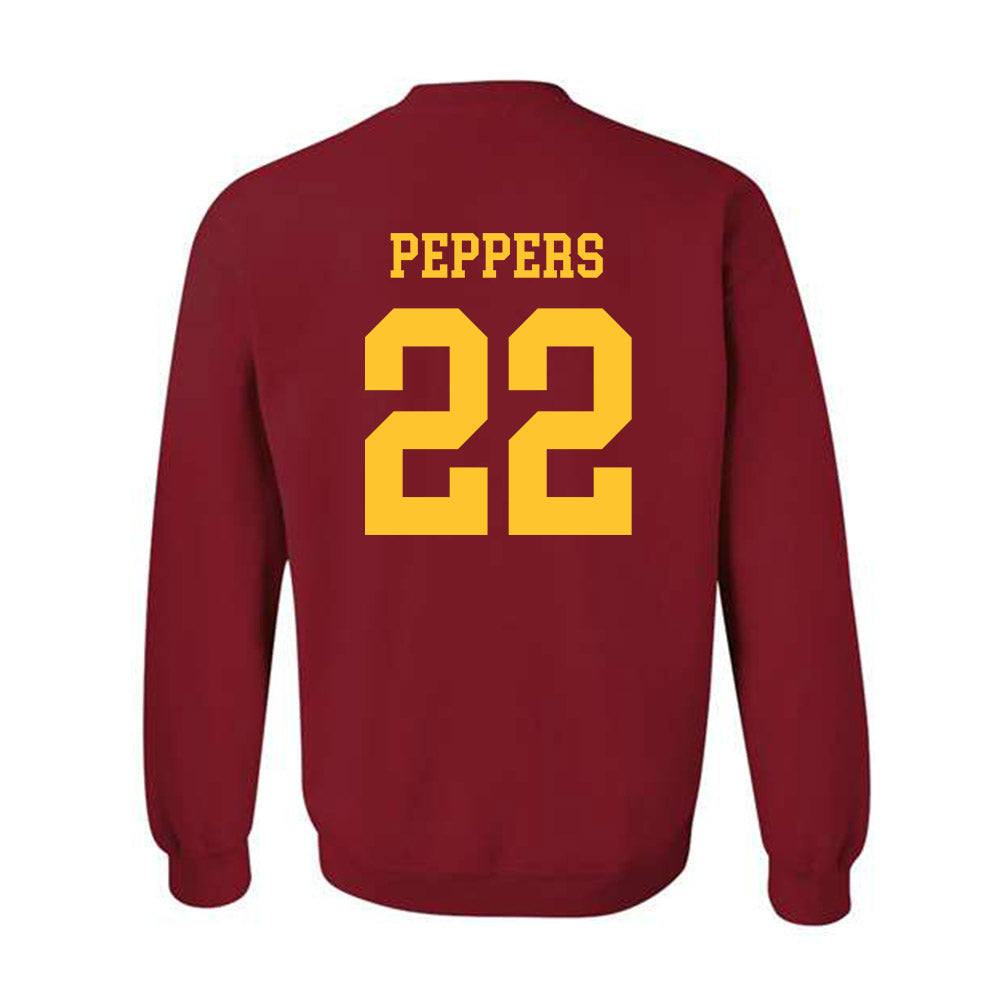 Iowa State - NCAA Football : Ryver Peppers - Sports Shersey Crewneck Sweatshirt-1