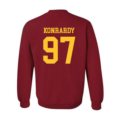 Iowa State - NCAA Football : Kyle Konrardy - Sports Shersey Crewneck Sweatshirt