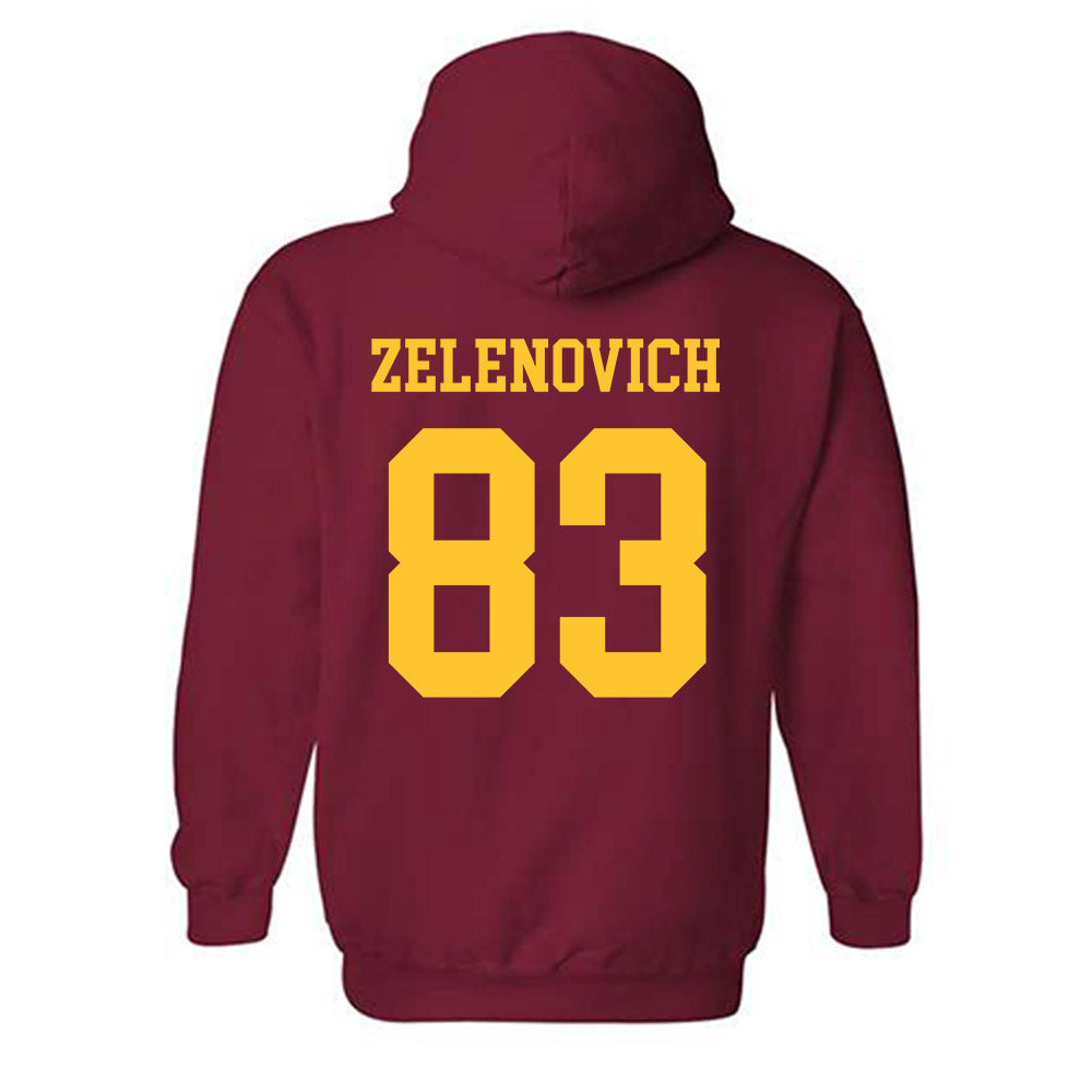 Iowa State - NCAA Football : Sam Zelenovich - Sports Shersey Hooded Sweatshirt-1