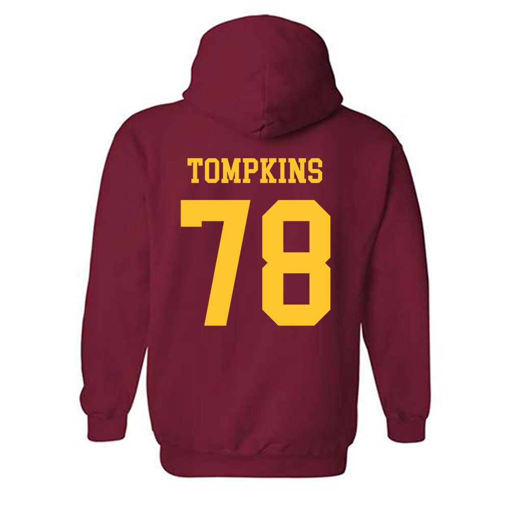Iowa State - NCAA Football : Will Tompkins - Sports Shersey Hooded Sweatshirt-1